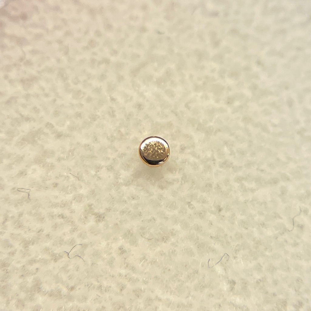 Bvla 14k Rose Gold 2mm Polished Disc